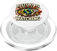 La Historia está Mirando la protesta con el Ojo del Tiempo PopSockets PopGrip para MagSafe