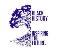 La historia inspirando el futuro Pegatinas de pared 42x46cm Varios tamaños Azul oscuro