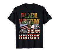La Historia Negra es Historia Americana Orgullo patriótico Africano Camiseta gráfica económica