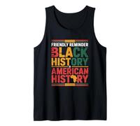 La Historia Negra es Historia Estadounidense BHM Herencia Africana Camiseta sin Mangas