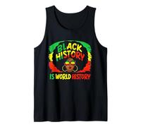La Historia Negra es Historia Mundial Afro Melani Girl African Camiseta sin Mangas