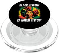 La Historia Negra es Historia Mundial Orgullo Afro Arte panafricano PopSockets PopGrip para MagSafe
