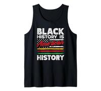 La Historia Negra es la Bandera Estadounidense de EE. UU., afroamericana Camiseta sin Mangas
