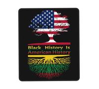 La Historia Negra Es La Historia De Estados Unidos Alfombrilla De Escritorio Lavable Alfombrilla De Ratón Portátil Mousepad para Gaming Pc Ordenador 25X30Cm