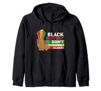 La Historia Negra no Comienza con la esclavitud Juneteenth Libertad Sudadera con Capucha