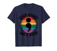 La historia no ha terminado la fuerza del punto y coma del arco iris Camiseta
