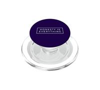 La honestidad lo es Todo Minimalista Texto tipográfico de Caja Blanca PopSockets PopGrip para MagSafe