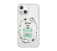 La Hormiga Molona Funda Compatible con iPhone 15 Transparente con Dibujos y Frases. Carcasa de TPU+PC Protectora Antigolpes con Dibujos Compatible con iPhone 15 Frases motivadoras La Vida es un