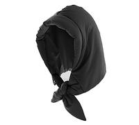 LA HUATE Gorro de invierno cálido con capucha bufanda sombrero impermeable a prueba de viento gorra de esquí corbata debajo de la barbilla para mujeres niñas, Negro , Talla única