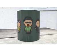 La Huella Taza Breaking Bad Caricaturas. Taza de Café para Fans de la Serie. I Am the Danger!