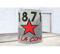 La Huella Taza Personalizada de Cerámica 350 ml Comuna de París 1871 I Original e inspiradora para amantes de la Historia y Almas Rebeldes.