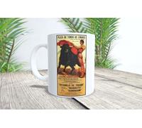La Huella Taza personalizada de Manolete y cartel de su última corrida. Para todos fans de este gran torero que se sienten orgullosos de su país y costumbres.