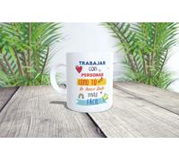 La Huella Taza personalizada Trabajar con personas como tú lo hace todo más fácil. Ideal para un buen compañero de trabajo.