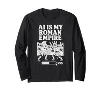 La IA es mi imperio romano - Funny Gladiator Robots Coliseum Tech Manga Larga
