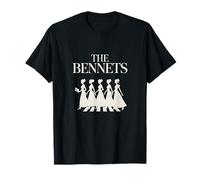 La icónica Jane Austen Orgullo y prejuicio de Las Hermanas Bennet Camiseta