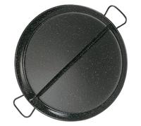 La Ideal 81238 Paellera esmaltada Multigusto, 38 cm, Acero, Negro