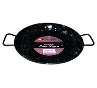 La Ideal Esmaltada Paellera Pata Negra Inducción, Negro, 42 cm
