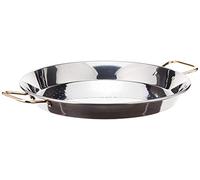 La Ideal Paella sartén de acero inoxidable, plata, 36 cm, 1 unidad