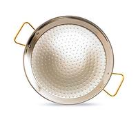 La Ideal - Paellera Valenciana Acero Inoxidable - Tamaño : 65 Cm