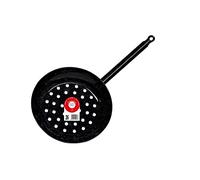 La Ideal sartén para castañas (esmaltado, Plata, 26 cm, Paquete de 12