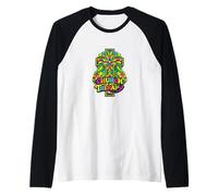 La Iglesia es mi Cruz de Terapia - Arte Floral Espiritual de fe Camiseta Manga Raglan