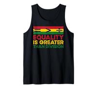 La igualdad de la historia negra es mayor que la división Juneteenth Camiseta sin Mangas