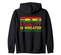 La igualdad de la historia negra es mayor que la división Juneteenth Sudadera con Capucha