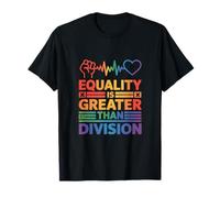 La igualdad es mayor que la división afro Camiseta