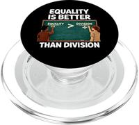 La Igualdad es Mayor Que la división Anti Racismo Matemáticas Humor EE.UU PopSockets PopGrip para MagSafe