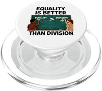 La Igualdad es Mayor Que la división Anti Racismo Matemáticas Humor EE.UU PopSockets PopGrip para MagSafe