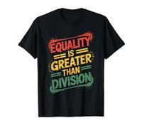 La igualdad es mayor que la división retro Camiseta