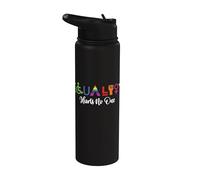 La igualdad no perjudica a nadie LGBT Arco Iris Mes del Stainless Steel Insulated Water Bottle