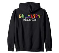 La Igualdad no perjudica a Nadie LGBT Arco Iris Mes del Sudadera con Capucha