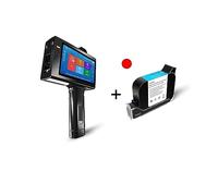 La impresora de inyección de tinta portátil inteligente de 25,4 mm es portátil, puede imprimir logotipos, códigos de barras, códigos 2D, etc., fácil de operar. ,Fuerte adhesión(Printer 1 red ink)