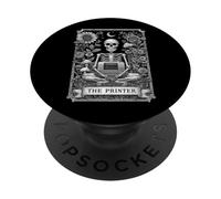 La Impresora Impresora 3D Impresora 3D Máquina Tarot Tarjeta Witchy PopSockets PopGrip Adhesivo