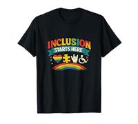 La inclusión Comienza aquí Educación Especial Maestro inclusivo Camiseta