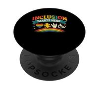 La inclusión Comienza aquí Educación Especial Maestro inclusivo PopSockets PopGrip Adhesivo