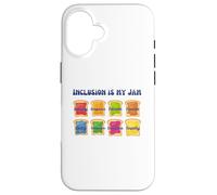 La inclusión es mi Abogado de Mermelada y Tostadas Diversidad Educar Carcasa para iPhone 16