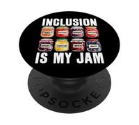 La inclusión es mi atasco SPED Maestro Educación Especial Autismo PopSockets PopGrip Adhesivo