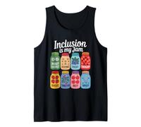 La inclusión es mi jam Empatía Inspiradora Respeto Hombres Mujeres Camiseta sin Mangas