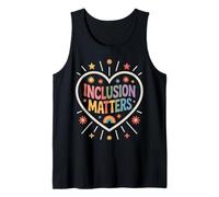 La inclusión importa Educación especial Esperanza Diversidad Maestra Camiseta sin Mangas