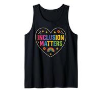 La inclusión importa Educación especial Esperanza Diversidad Maestra Camiseta sin Mangas