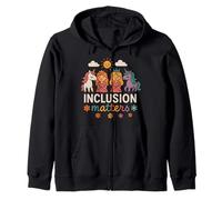 La inclusión importa Educación especial Esperanza Diversidad Maestra Sudadera con Capucha