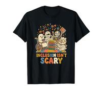 La inclusión no da Miedo Halloween Maestro Monstruo Fantasma Autismo Camiseta gráfica económica