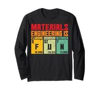 La ingeniería de Materiales es nitrógeno de uranio de flúor Manga Larga