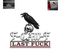 La Insignia de Metal con Emblema de automóvil F-Caw-F: ¡para Aquellos Que se ríen de la Vida y no Les importan Nada! Pegatina de Cuervo de Metal 3D, Accesorio para Coche para SUV, camión (A#)