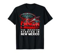 La invasión comenzó en New Mexico UFO Cowboy Camiseta