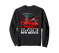 La invasión comenzó en New Mexico UFO Cowboy Sudadera
