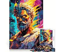 La ira del Dios del Trueno ︰ Zeus - Rey del Olimpo Rompecabezas de 1000 Piezas para Adolescentes Juguete Inteligente Tiempo de unión Corte Suave Lista de Deseos de Santa Claus 38x26cm