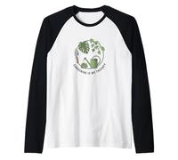 La jardinería es mi Terapia Planta en Maceta Padres Granjero Jardinero Camiseta Manga Raglan